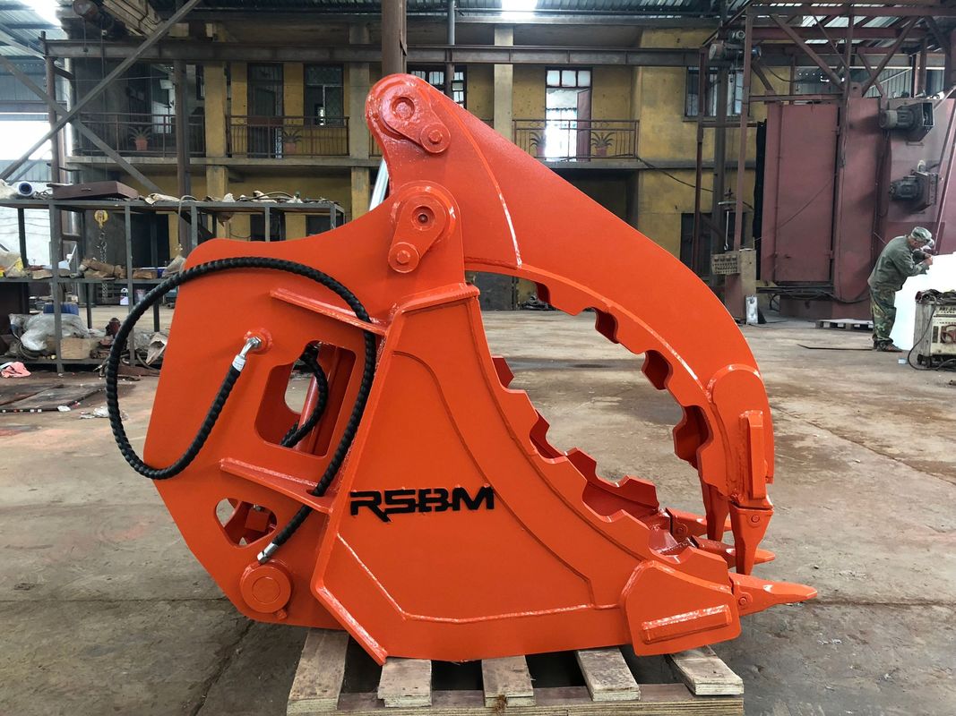 Ανθεκτικός χάλυβας Excavator Grab Bucket Οπταλτικός για τη διαλογή των συντρίμμων